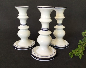 Dansk Bistro Christianshavn  3 single candle holders made  in Portugal