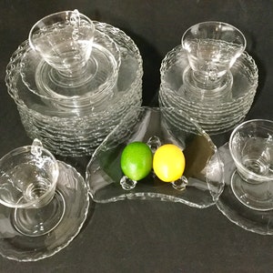 Fostoria Century Pattern Clear Glass  Dinnerware.  Sold per set or piece