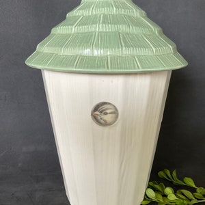 Pfaltzgraff Naturewood Portfolio bird house cookie jar, USA made