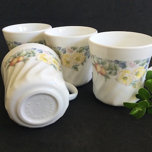 Corning Orchard Rose 4 cups, USA made