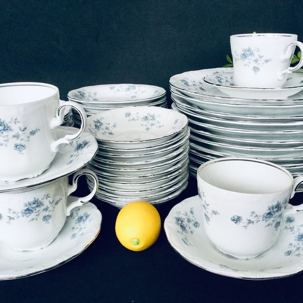 Johann Haviland''s Blue Garland dinnerware collection, made in Germany, sold per set or piece. FREE shipping in the USA