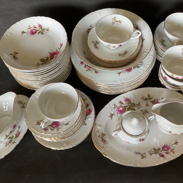 Royal Rose dinnerware collection by Fine  China  Japan. Sold per piece or set. FREE shipping in the USA
