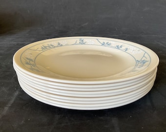 Assiettes Corelle vintage beiges Premier du printemps, 9 pièces