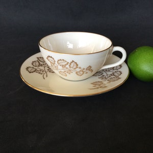 Lenox Celeste T-426 5 tasses et 5 soucoupes, fabriqué aux États-Unis