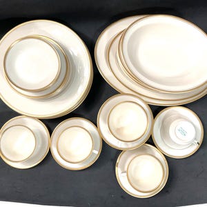 Monticello Old Ivory Syracuse China 34 piece Collection made by Op Co labelled made in America