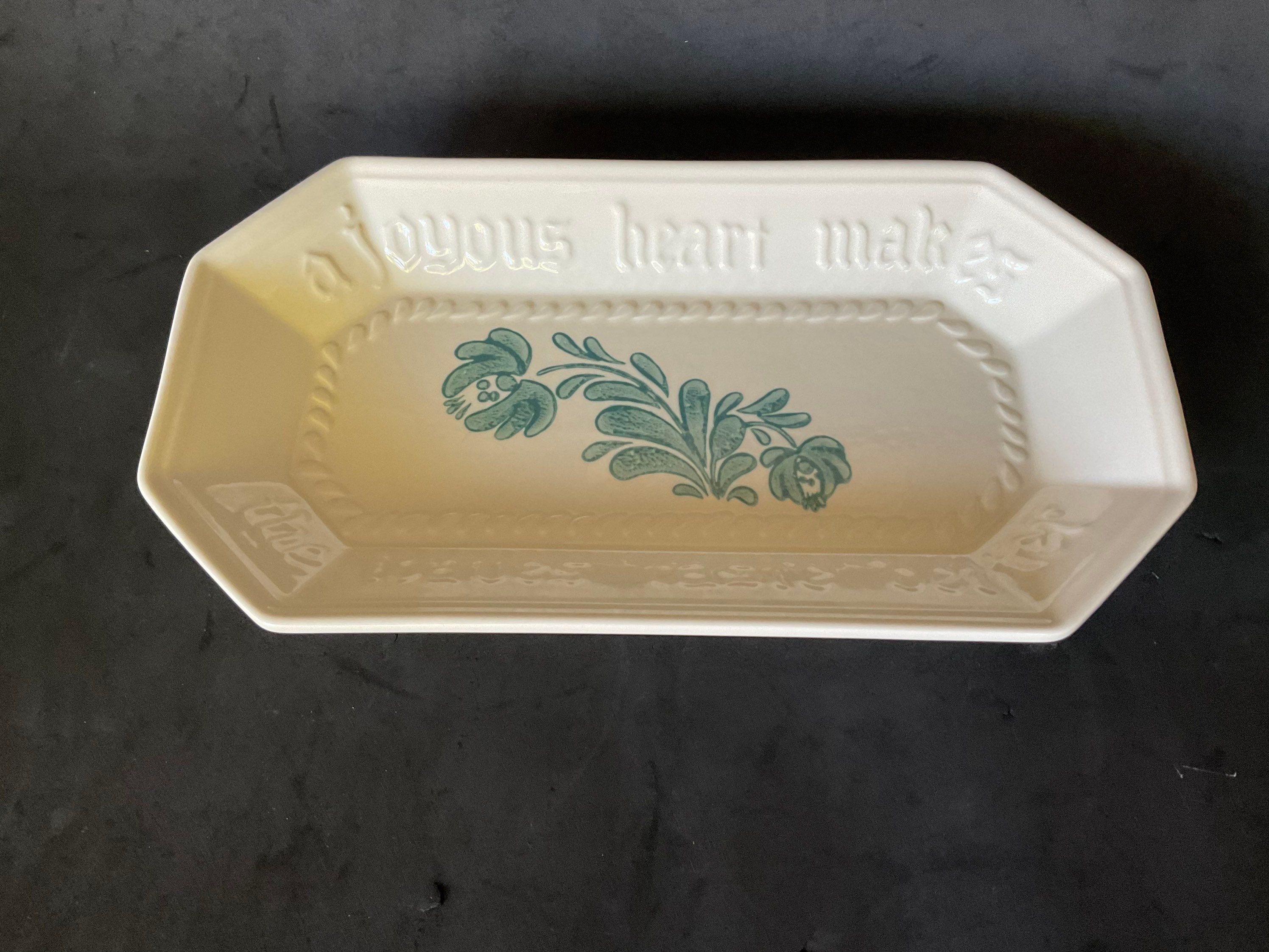 Pfaltzgraff Yorktowne Green Bread プレート、米国製 - Etsy 日本