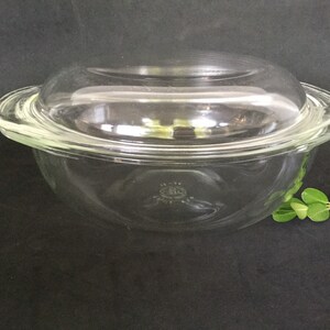 Pyrex 024 klare runde Auflaufform 2 qt Backformen mit Pyrex-Deckel