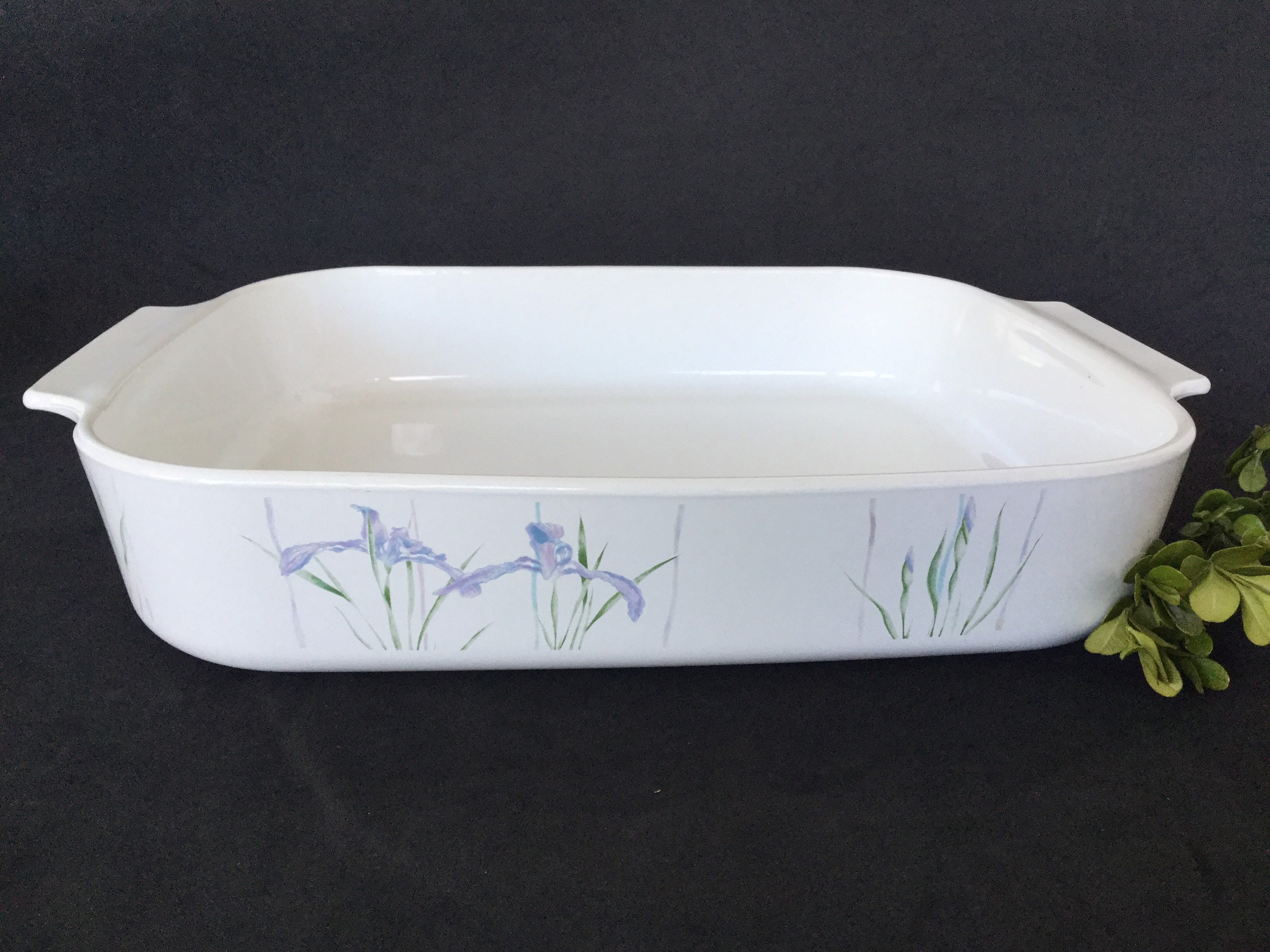 Casserole Pan A21BN Vintage Glass Baking Dish Lasagna Corning Ware