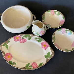 Franciscan Dinnerware with Desert Rose  Pattern, made in USA and England, sold per piece