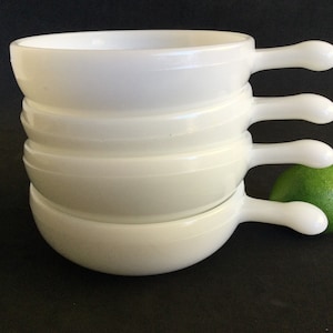 Glasbake 5 Milchglas Zwiebelsuppe / Chili-Schale
