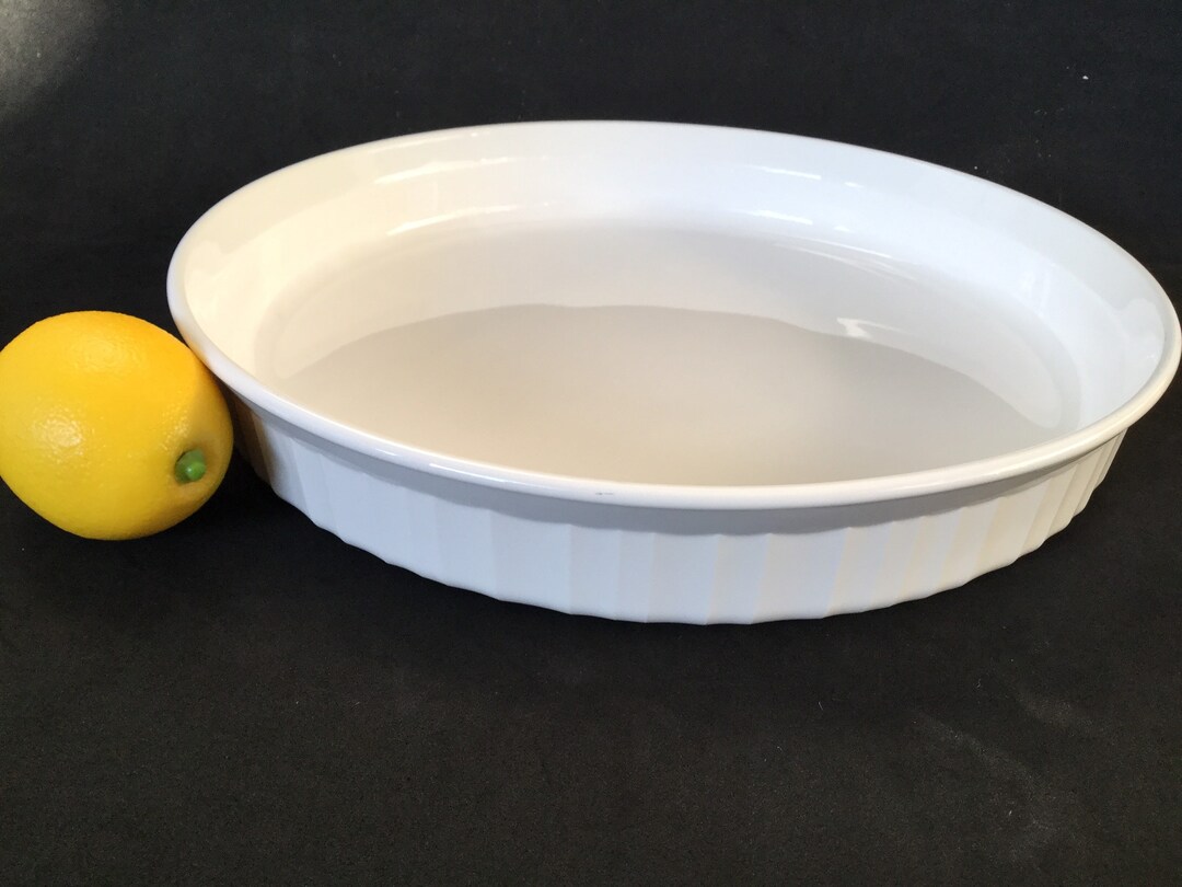 Corning Ware French White F3 B Quiche Pan/round Casserole , Made in USA Etsy