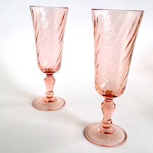Arcoroc Rosaline Pink Glassware: Vintage French Stemware & Cups