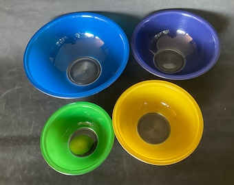 ヴィンテージ パイレックス レインボー ミキシングボウルセット