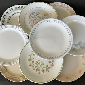 Corelle dishes, mix and match,  USA made by Corning