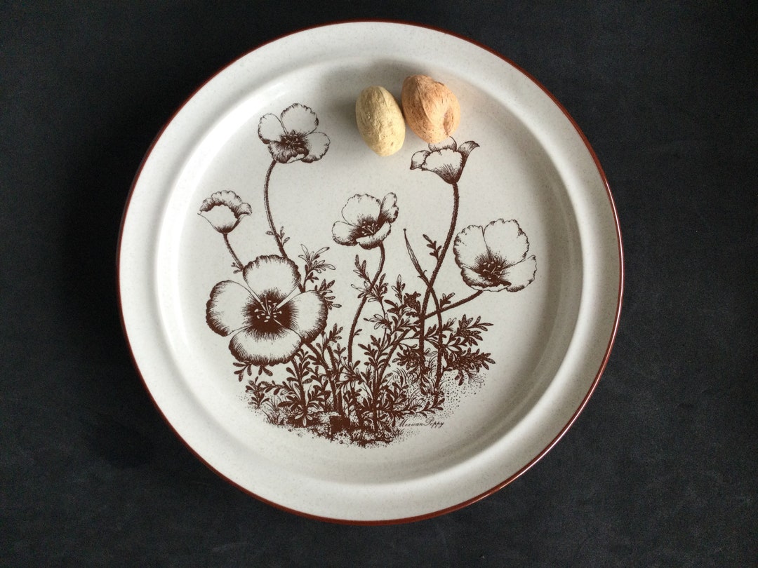 Noritake Stoneware Desert Flowers Dinnerware Collection Japan Etsy