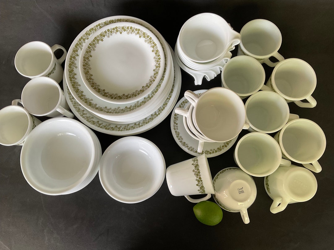 Vintage Corelle Spring Blossoms Dinnerware Set USA Made