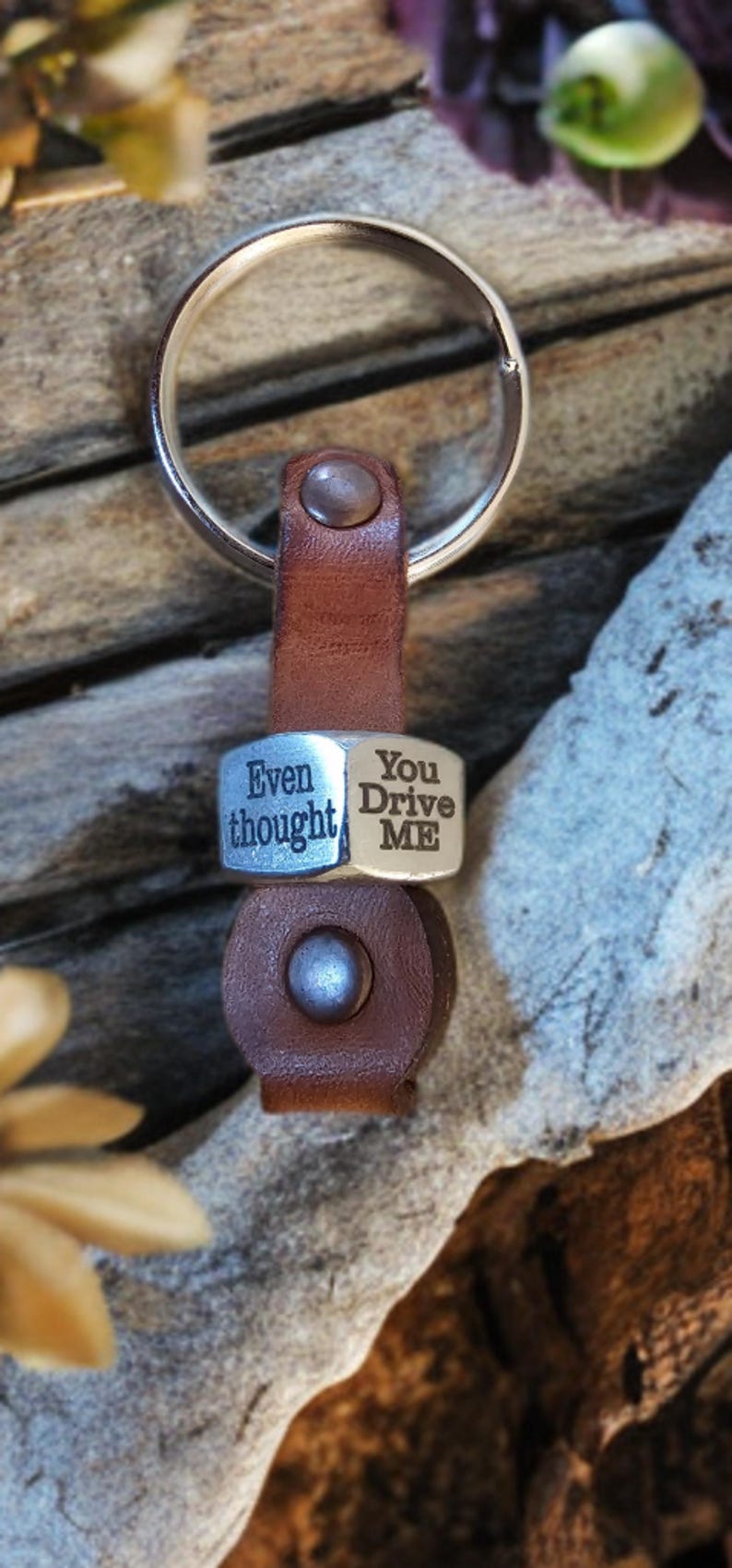 Nut Keychain Engraved Stainless Steel Nut Keychain Personalized - Etsy