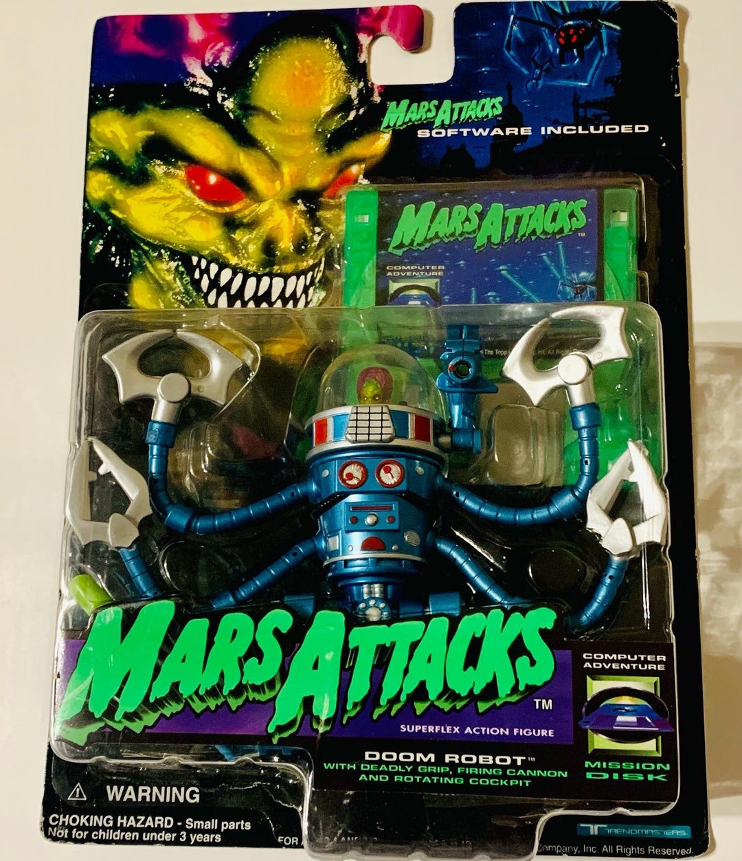 1996 Mars Attacks Action Figure New in Box Vintage Action Etsy