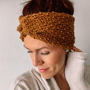 KNIT PATTERN - Lake Pepin Headwrap