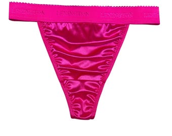 Satin String | Rio Breites Bündchen | Magenta