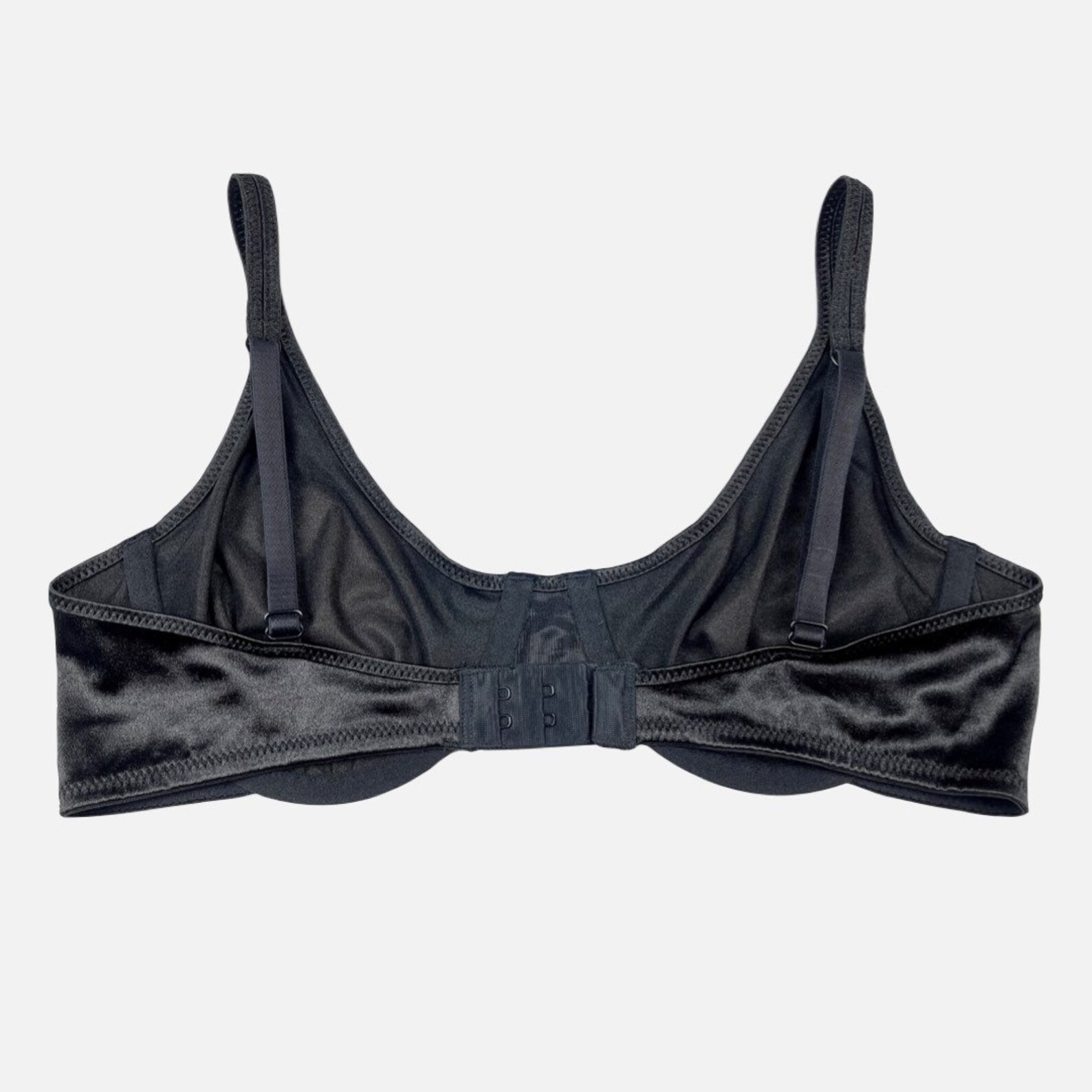 Solid Backless Satin bra