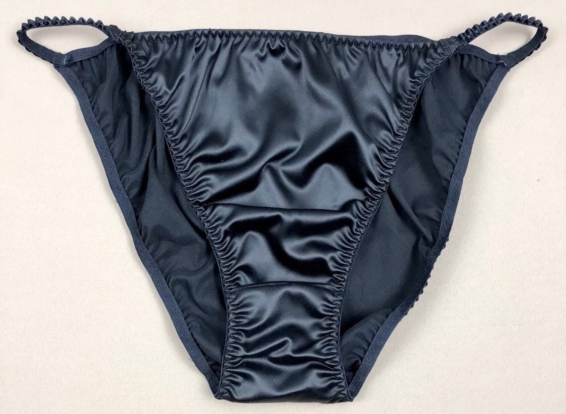 Black satin panties deals