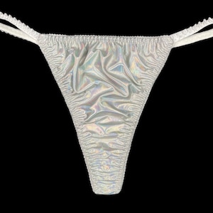 Satin String Thong Holographic