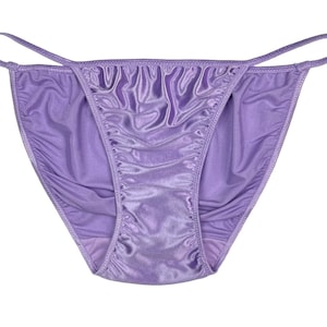 Second Skin Satin String Bikini Panty Lavender
