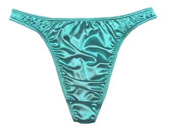 Second Skin Satin String Teal