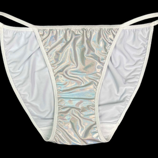 Satin String Bikini Panty Holographic