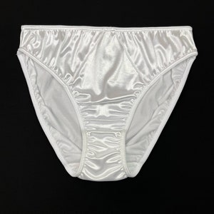 Classic Satin Hipster Panty White