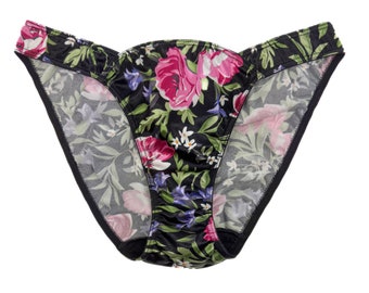 Satin Panty Bikini | Floral Print