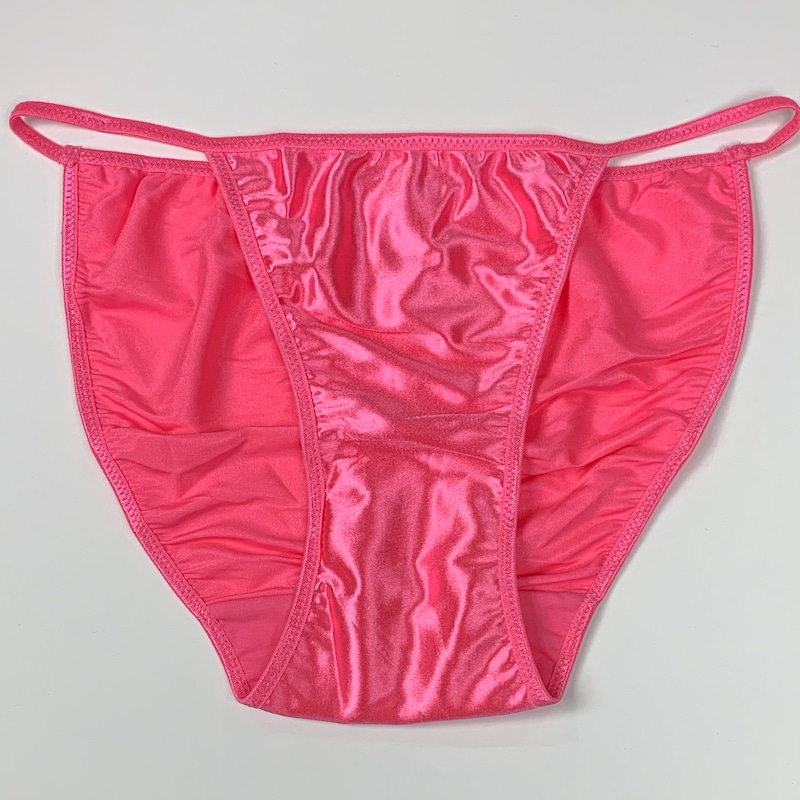 String Bikini Satin Panty Women - Etsy