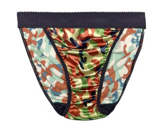 Hi-cut Second Skin Satin Panty | Breiter Riobund | Tarn