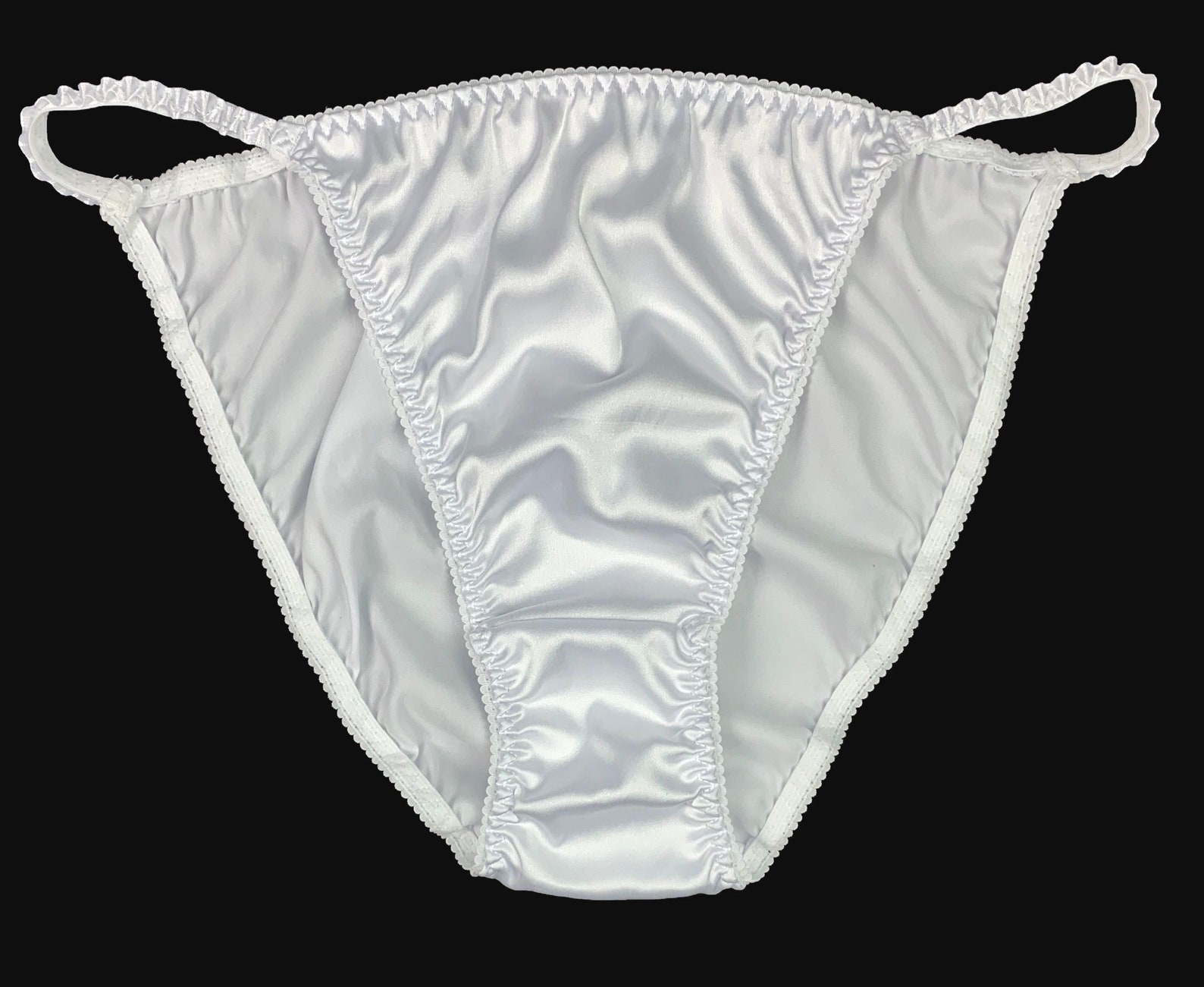 Satin String Bikini Panty & Thong | 2-piece Combo Pack - Etsy