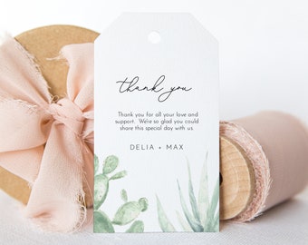 Desert Wedding Welcome Bag Tags