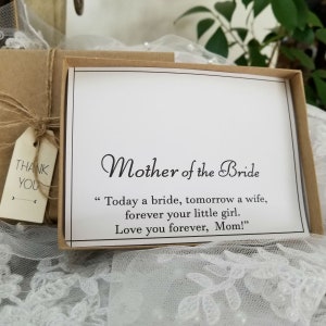 Mother of the Bride Gift Box. Mother of the Bride Necklace Gift Box. Bother of the Bride Earring Gift Box.