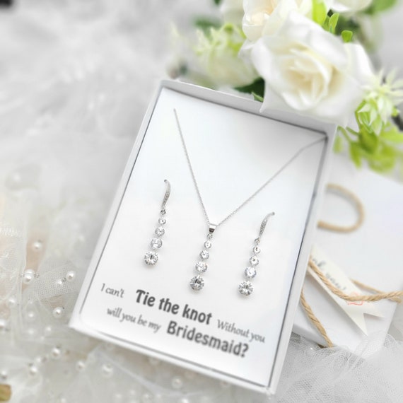 Set Con Collana E Orecchini In Oro Con Perle A Goccia Da 12 Mm. Set Di Collana A Goccia E Orecchini In Argento Da Damigella D'onore Da 12 Mm. Collana Di Perle - Foto 7