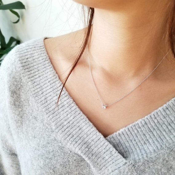 Tiny diamond necklace tiffany clearance