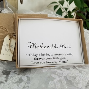 Mother of Bride gift box. Mother of Bride Necklace Gift box.