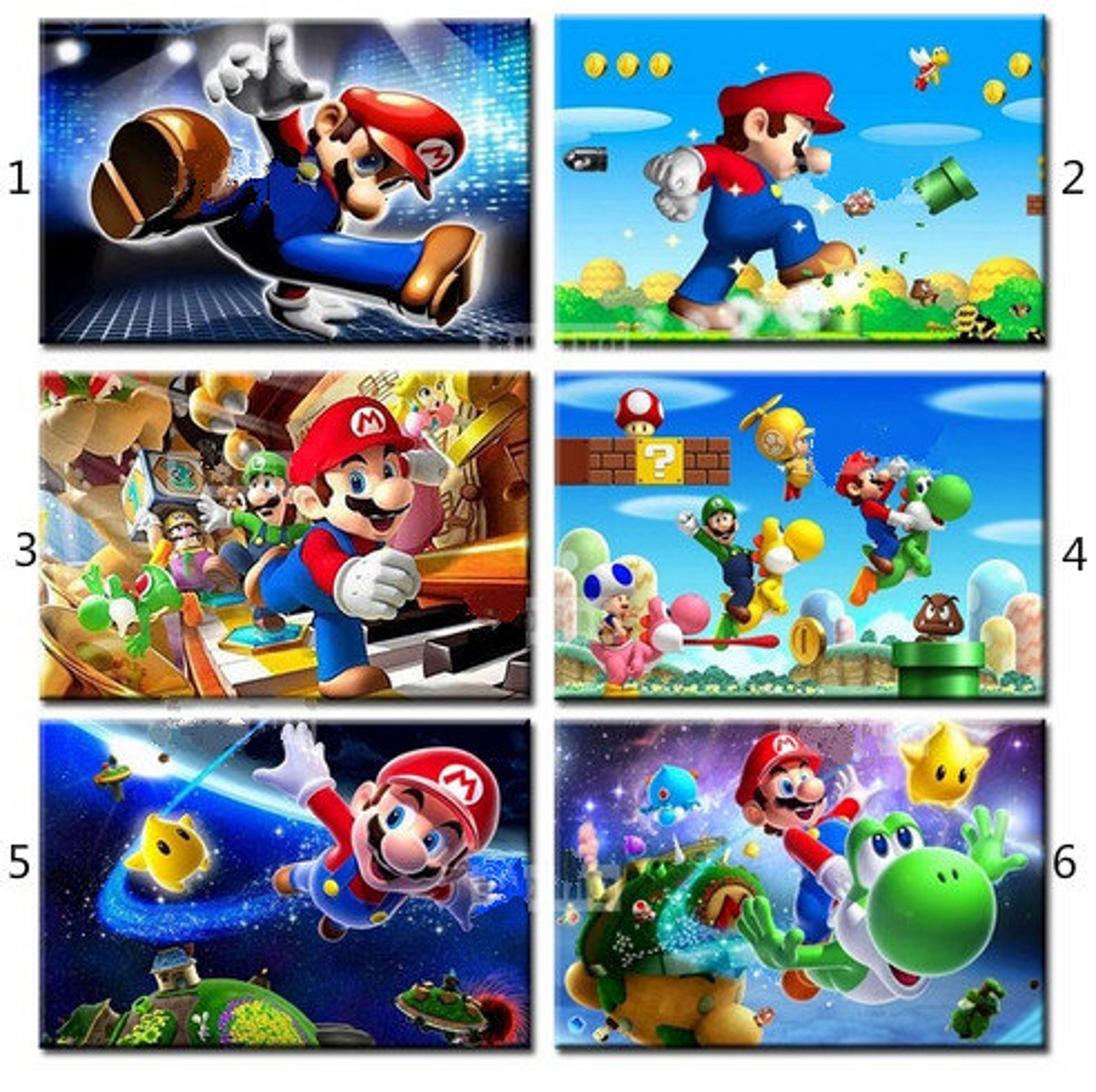 5D Diamond Painting Super Mario Diamond Painting Full Dirll Etsy