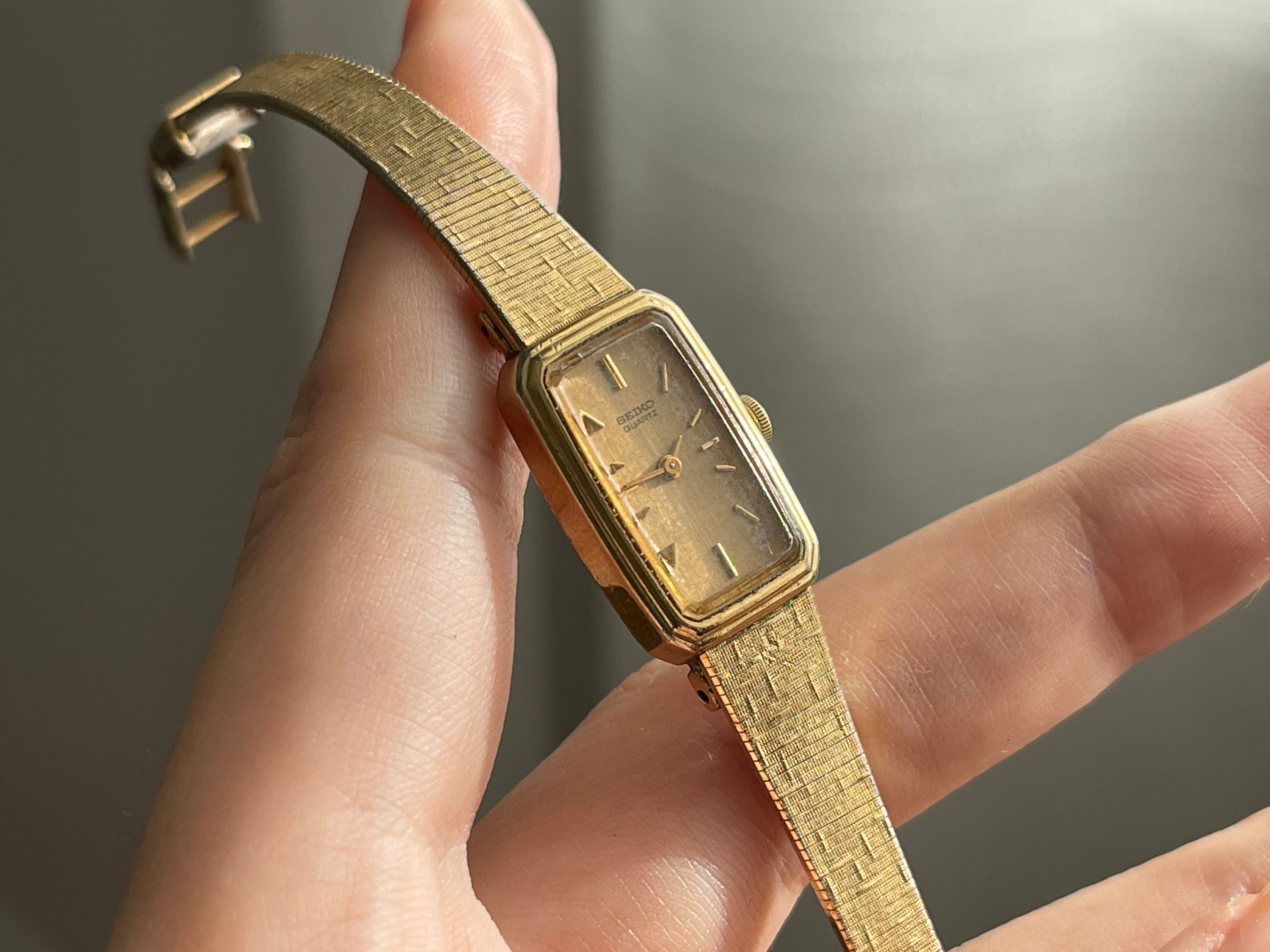 Seiko square faced ladies watch sale