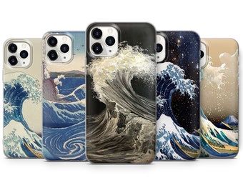 Big wave sea ocean water japanese big wave phone case cover for iPhone 11, 12 & Samsung S10, S20, A51 Huawei