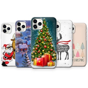 Christmas, New Year, Santa Claus Phone Case Cover Fits for Galaxy A52, S22, S21, S10, A12 Iph 5,6,7,8,Xr,11,12,13,14 Plus, Mate 40 and more