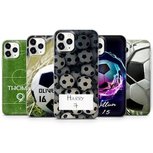 Gepersonaliseerde voetbal, voetbal telefoonhoesje geschikt voor Galaxy A51, S20, S10+, S10, M51, A12 Iph 5,6,7,8,Xr,11,12 Pro Max, 13 mini Mate 40 C1