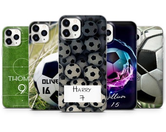 Personalized Soccer Phone Case, TPU Rubber Cover