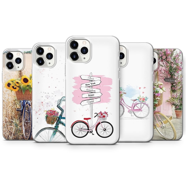 Bike, Bicycle Flower bike, retro bike, Sunflower vintage phone case cover For iPhone Samsung Huawei