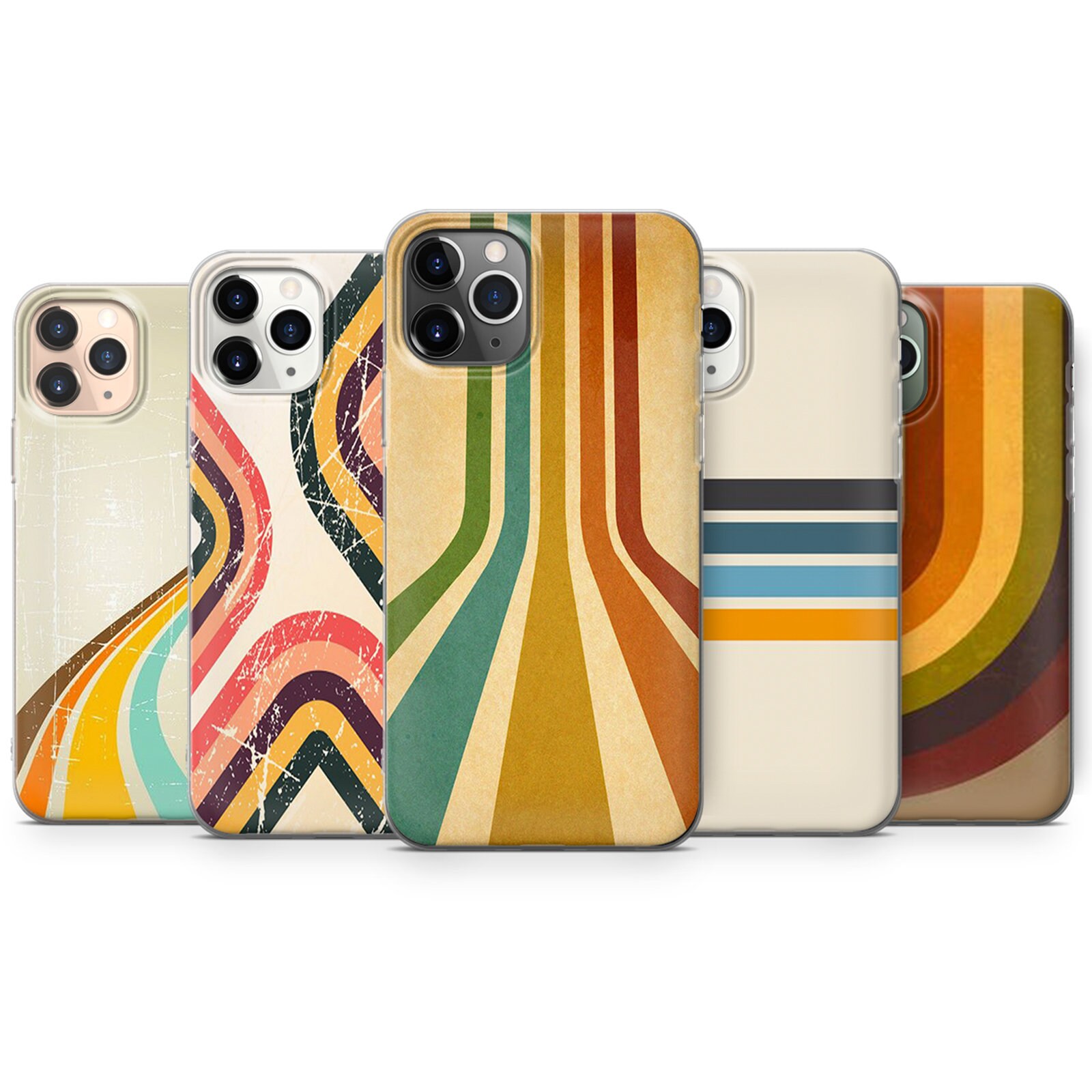 Vintage Retro Stripes phone case cover for iphone samsung huawei