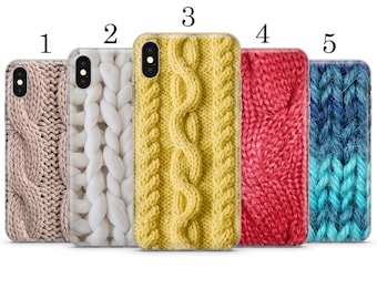 Knitted texture, knitting,handicrafts phone case cover For iPhone Samsung Huawei