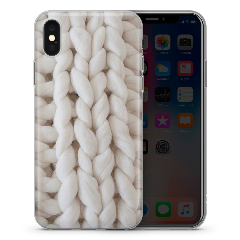 Knitted Texture, Knitting,handicrafts Phone Case Cover for